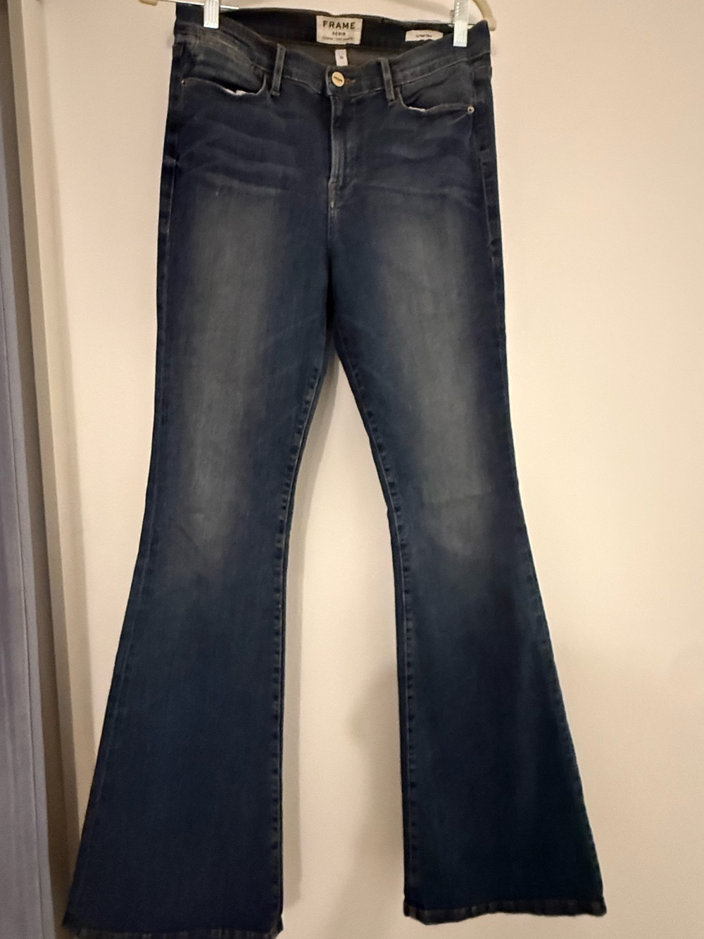 Frame Denim Dark Blue Flare Jeans